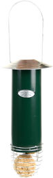 Esschert Design Meisenknödelautomat Futtersäule aus Metall in Grün und Silber zum Aufhängen - 1 Stk. – Bild 1 von 6