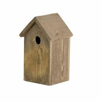 Produktbild von Esschert Design Nistkasten für Wildvögel aus FSC Kiefernholz 15x14x25cm in Grau Braun Natur