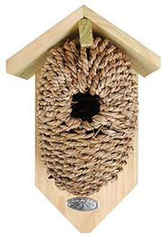 Esschert Design Nistkasten für Wildvögel aus Seegras 5er Set Braun – Bild 1 von 2