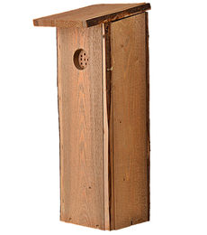 Esschert Design Nistkasten Spechthöhle aus Holz für Wildvögel Braun 53cm – Bild 1 von 5