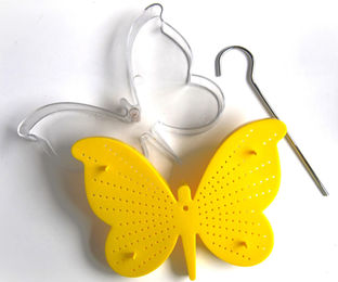 Esschert Design Schmetterlings-Tränke Futterstation aus Kunststoff mit Metallhaken – Bild 1 von 5