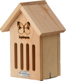 Esschert Design Schmetterlingshaus Silhouette aus Holz in Natur Braun FSC-zertifiziert – Bild 1 von 6