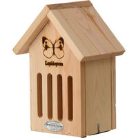 Produktbild von Esschert Design Schmetterlingshaus Silhouette aus Holz in Natur Braun FSC-zertifiziert