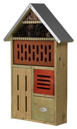 Esschert Design USA Insektenhotel XL aus Holz mit Ziegelfront und Naturmaterialien – Bild 1 von 10