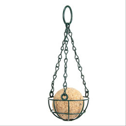 Esschert Design Vetbol Halter für Meisenknödel halb offen aus Metall Grün - 7,5 cm – Bild 1 von 5