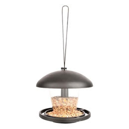 Esschert Design Vogelfuttersilo Futtersäule aus Kunststoff in Schwarz und Grau – Bild 1 von 7