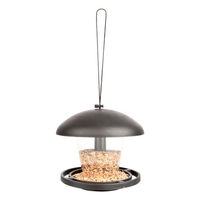 Produktbild von Esschert Design Vogelfuttersilo Futtersäule aus Kunststoff in Schwarz und Grau