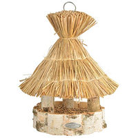 Produktbild von Esschert Design Vogelhaus aus Holz in Natur und Rosa zum Aufhängen