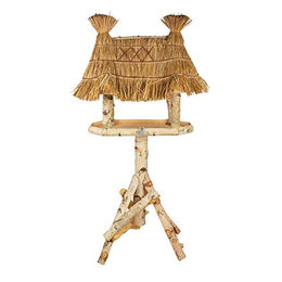 Esschert Design Vogelhaus aus Holz mit Strohdach in Natur – Bild 1 von 4