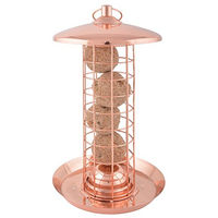 Produktbild von Esschert Design Vogelhaus aus Metall mit Kupfer-Finish