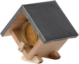 Esschert Design Vogelhaus Erdnussbutterhaus aus Holz in Braun – Bild 1 von 6