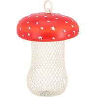 Produktbild von Esschert Design Vogelhaus Fliegenpilz aus Kunststoff in Rot und Weiß Ø13 x H13 cm