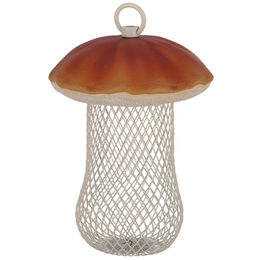 Esschert Design Vogelhaus Futterstelle Steinpilz aus Metall in Braun-Beige – Bild 1 von 8