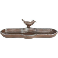 Produktbild von Esschert Design Vogeltränke Bodenfutterstation aus Metall in Braun