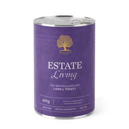Produktbild von Essential Foods Essential Estate Living Pate Lamm und Pute getreidefrei für erwachsene Hunde 400 g