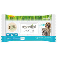 Produktbild von Essentiel Unscented Wipes Parfümfreie Reinigungstücher für Haut und Fell 50 Stück