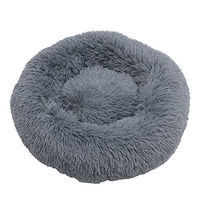 Produktbild von ESTEXO Hundebett und Katzenbett aus Plüsch in Grau 100 cm