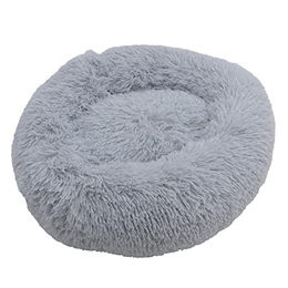 ESTEXO Hundebett und Katzenbett aus Plüsch in Grau 80 cm – Bild 1 von 7