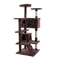 Produktbild von ESTEXO Katzenkratzbaum Braun 130 cm Kratzmöbel und Spielbaum für Katzen