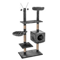 Produktbild von ESTEXO Kratzbaum für Katzen in Grau mit Sisal 150 cm