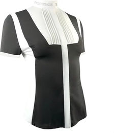 Produktbild von Estrelle Equestrian Reitshirt Damen ED-Crystal Weiß Schwarz Größe 42
