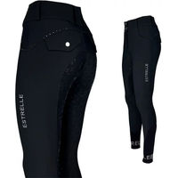 Produktbild von Estrelle Equestrian Signature Reithose Damen Full Grip Schwarz Größe 38 aus Nylon