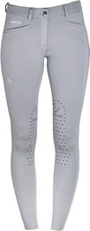 Étalon Vert Reithose Damen Knee-Grip Quick Star Light Grey Größe M – Bild 1 von 1