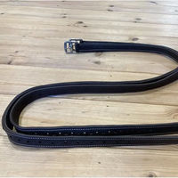Produktbild von Etrivières Jump'In Reitspringsprungriemen aus Kalbsleder Schwarz 135 cm