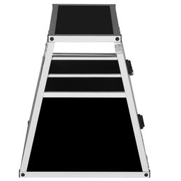 EUGAD Aluminium Hundetransportbox für große Hunde XL Silber oder Schwarz 60x55x50cm – Bild 1 von 10