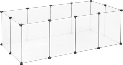 EUGAD Freilaufgehege DIY aus Kunststoff für Kaninchen Hasen Meerschweinchen Hamster 145x75x46 cm – Bild 1 von 2