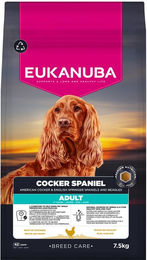 Eukanuba Adult Breed Care Cocker Spaniel Hundefutter Geflügel 2 x 7,5 kg – Bild 1 von 1