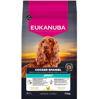Produktbild von Eukanuba Adult Breed Care Cocker Spaniel Hundefutter Geflügel 2 x 7,5 kg