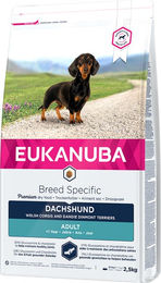 Eukanuba Adult Breed Specific Dackel Trockenfutter mit Huhn 2,5 kg - 3 x 2,5 kg – Bild 1 von 9