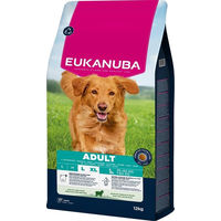Produktbild von Eukanuba Adult Trockenfutter für große Rassen mit Lamm und Huhn 12 kg
