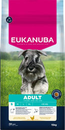 Eukanuba Adult Trockenfutter für kleine Hunderassen mit Huhn ohne Farb- und Aromastoffe 15 kg – Bild 1 von 13