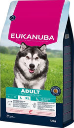 Eukanuba Adult Trockenfutter Lachs und Huhn für große Hunderassen 12 kg ohne Farb- und Aromastoffe – Bild 1 von 13