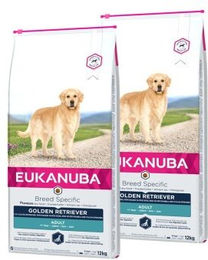 Eukanuba Breed Specific Golden Retriever Trockenfutter für erwachsene Hunde 2x12 kg - 2 x 12 kg – Bild 1 von 3