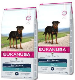 Eukanuba Breed Specific Rottweiler Trockenfutter für erwachsene Hunde 2x12 kg - 2 x 12 kg – Bild 1 von 3