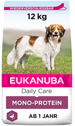 Eukanuba Daily Care Mono-Protein Hundefutter Adult Ente Trockenfutter mit hoher Allergenarmut 12 kg - 12 kg – Bild 1 von 6