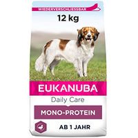 Produktbild von Eukanuba Daily Care Mono-Protein Hundefutter Adult Ente Trockenfutter mit hoher Allergenarmut 12 kg - 12 kg