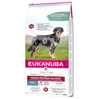 Produktbild von Eukanuba Daily Care Mono-Protein Lachs Trockenfutter für erwachsene Hunde, hypoallergen und glutenfrei, 12 kg - 12 kg