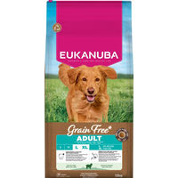 Produktbild von Eukanuba Grain Free Adult Large Hundefutter mit Lamm Getreidefrei und Glutenfrei 2 x 12 kg