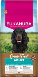 Eukanuba Grain Free Adult Trockenfutter für Hunde mit Wild getreidefrei und glutenfrei 12 kg – Bild 1 von 13