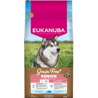 Produktbild von Eukanuba Grain Free Senior Large & Giant Hundefutter mit Seefisch getreidefrei und glutenfrei 2 x 12 kg