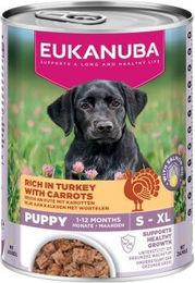 Eukanuba Hund Welpen Nassfutter Pute Pastete 6x400 g – Bild 1 von 3
