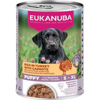 Produktbild von Eukanuba Hund Welpen Nassfutter Pute Pastete 6x400 g