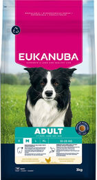 Eukanuba Hundefutter Adult für mittelgroße Rassen mit Huhn ohne Farb- und Aromastoffe 3 kg – Bild 1 von 9