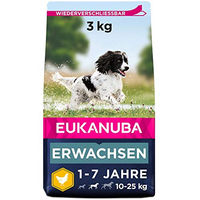 Produktbild von Eukanuba Hundefutter Huhn für mittelgroße erwachsene Hunde ohne Farb- und Aromastoffe 3 kg - 2 x 3 kg