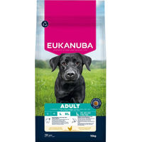 Produktbild von Eukanuba Hundefutter Trockenfutter Adult für große Rassen Huhn ohne Farb- und Aromastoffe 15 kg