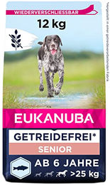Eukanuba Hundefutter Trockenfutter für Senior Hunde großer Rassen getreidefrei mit Lachs 12 kg - 12 kg – Bild 1 von 9